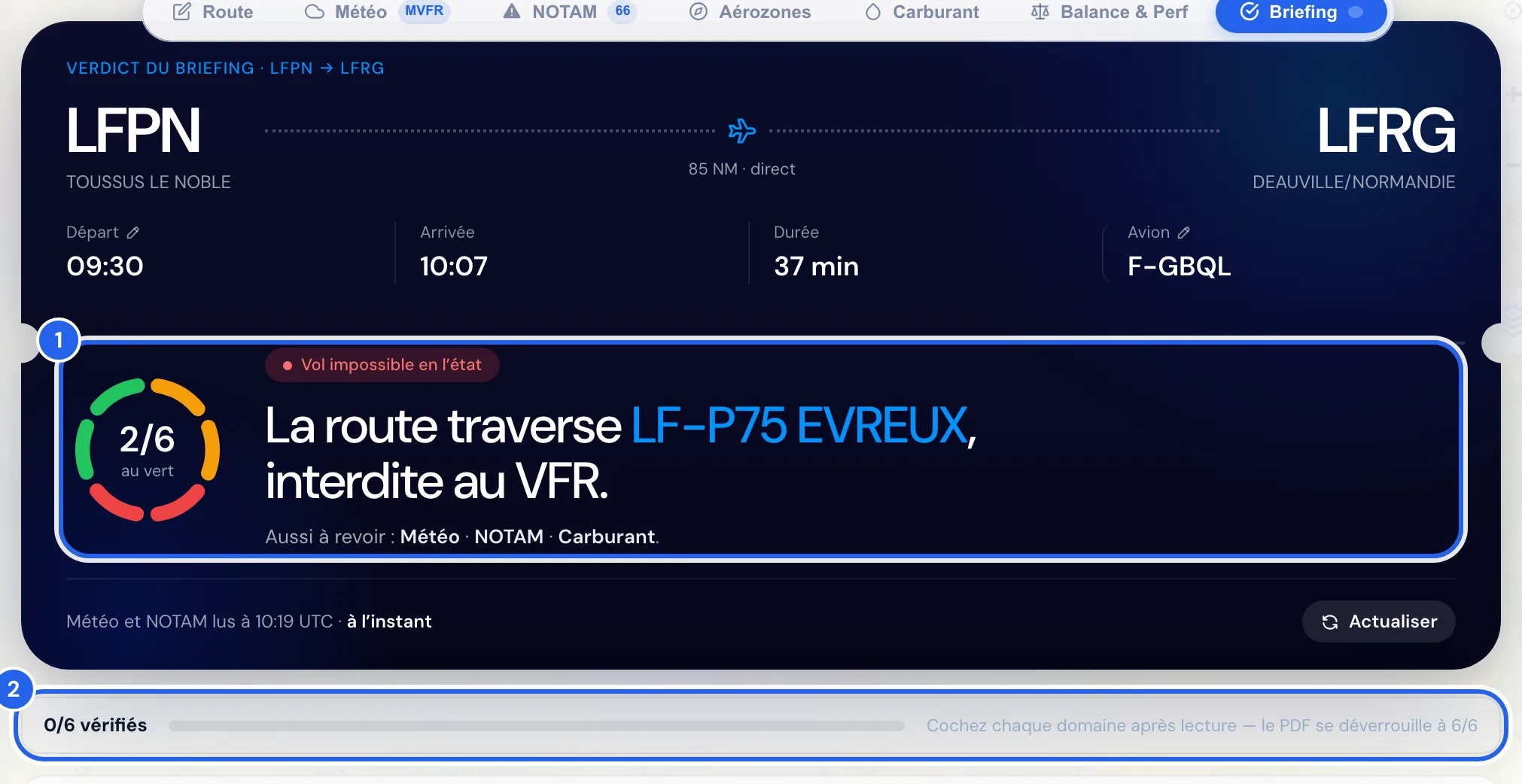 Verdict du briefing